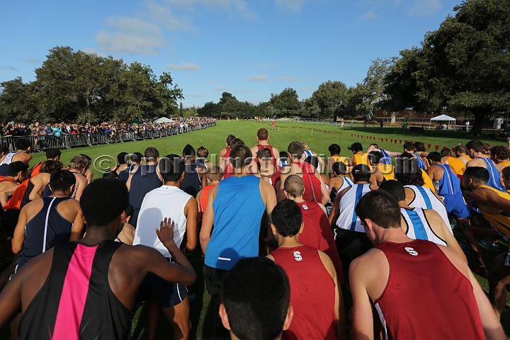 2014StanfordCollMen-312.JPG - College race at the 2014 Stanford Cross Country Invitational, September 27, Stanford Golf Course, Stanford, California.